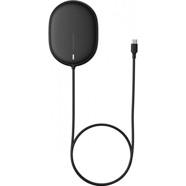 

Бездротовий зарядний пристрій Baseus Light Magnetic Wireless Charger Black (WXQJ-01)