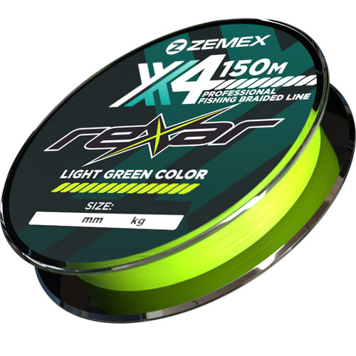 

Шнур ZEMEX REXAR X4 150 м 0.14 мм 5.82 кг light green спиннинг (6912084405050)