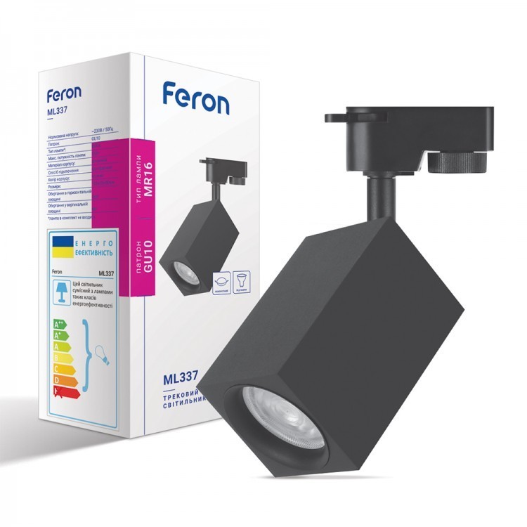 

Трековый светильник Feron ML337 черный