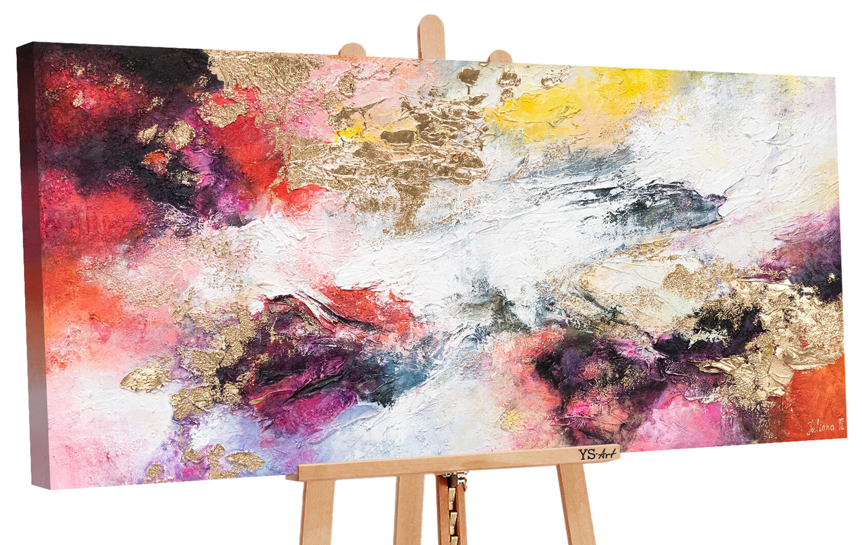 

Картина ручной работы YS Art «Яркий сад», 160×80 см