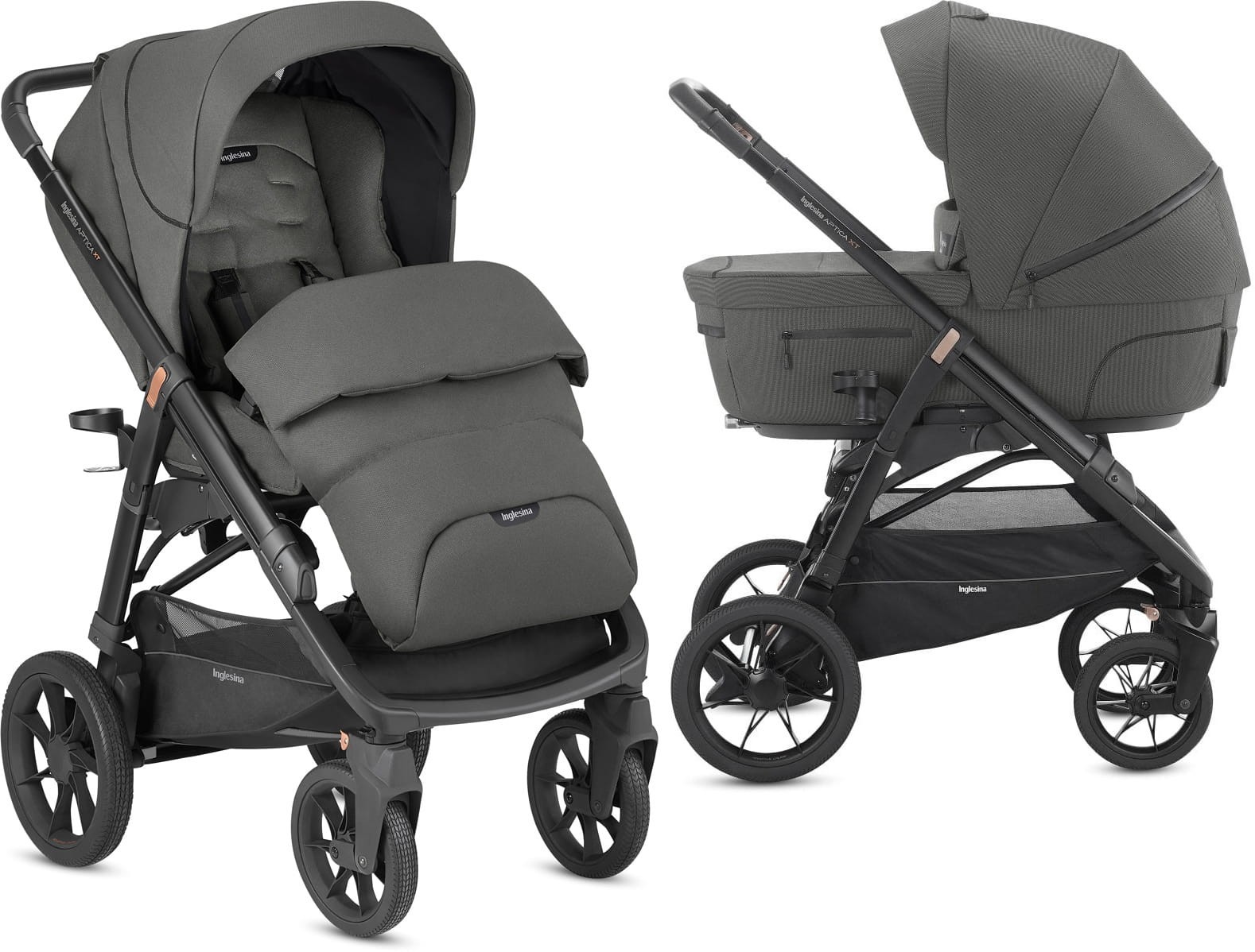 

Детская универсальная коляска 2 в 1 Inglesina Aptica XT Charcoal Grey