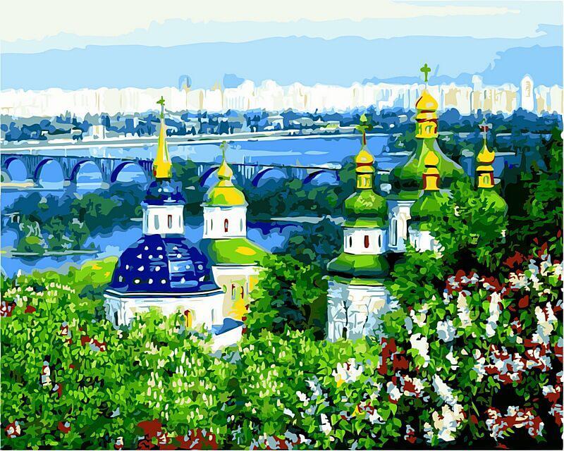 

Весеннее утро. Картина раскраска. Babylon 40x50