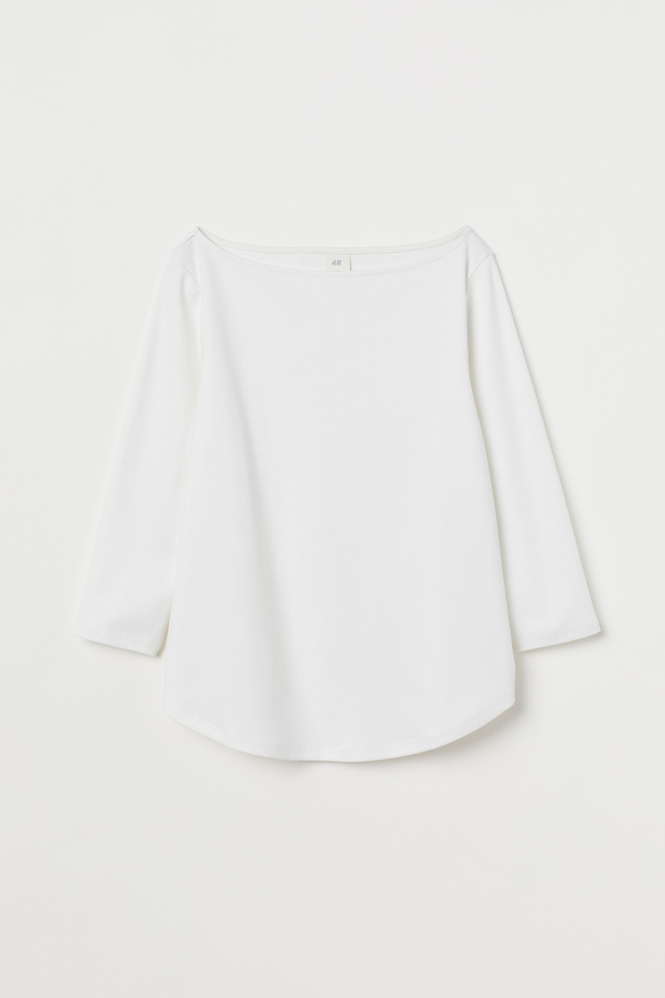 

Лонгслив H&M S молочный 7370409