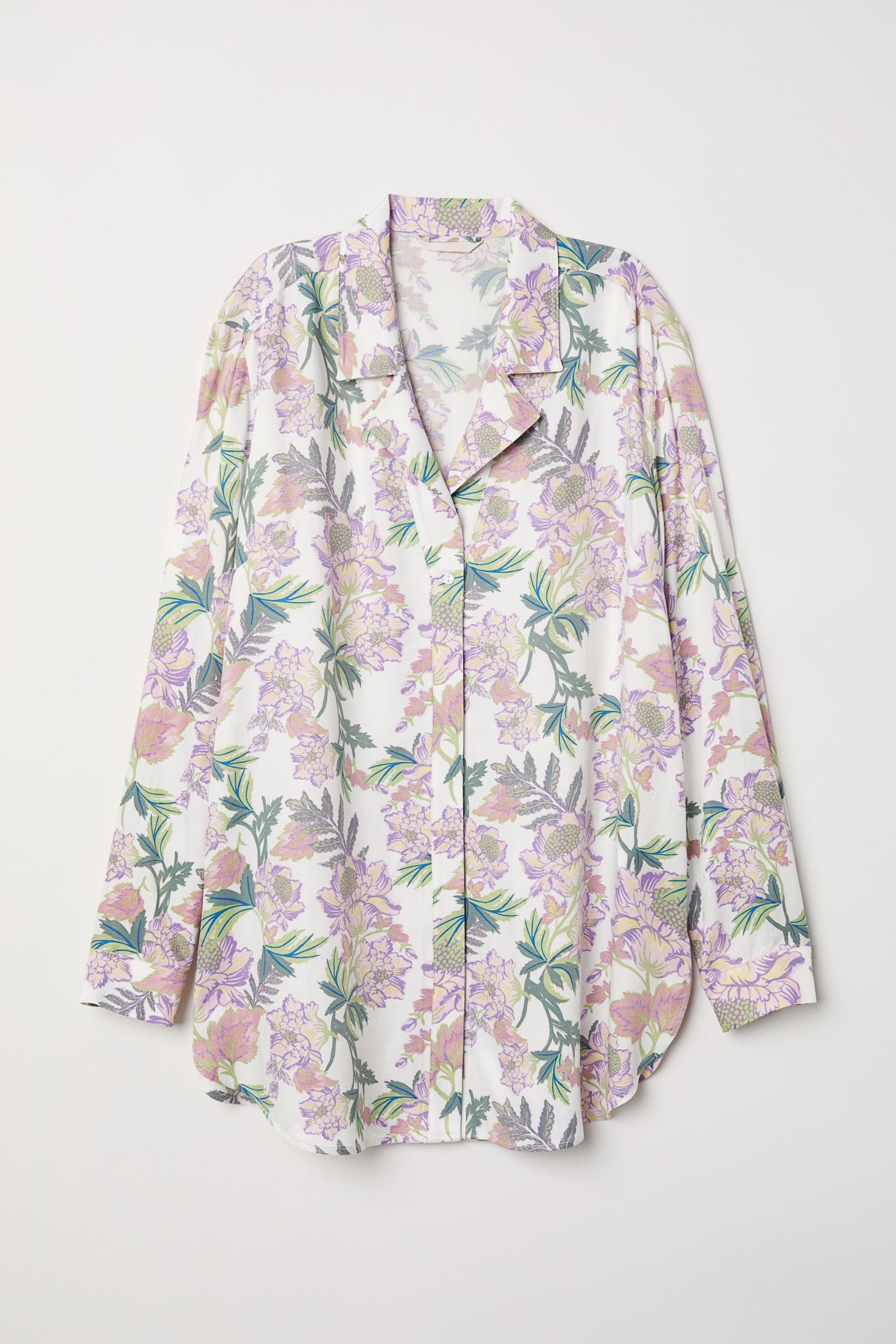 

Рубашка H&M  белый цветы 2712633461, Рубашка H&M 36 белый цветы 2712633461