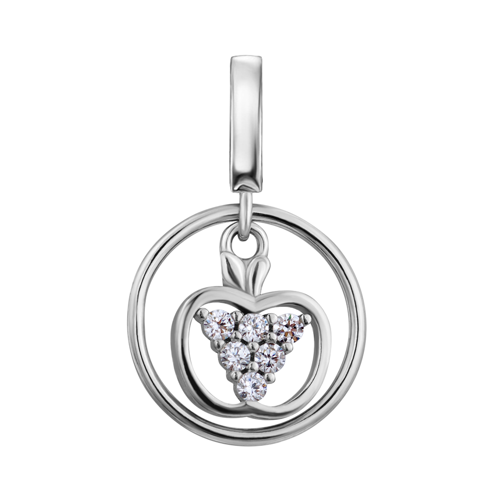 

Серебряный кулон с фианитами 000132528