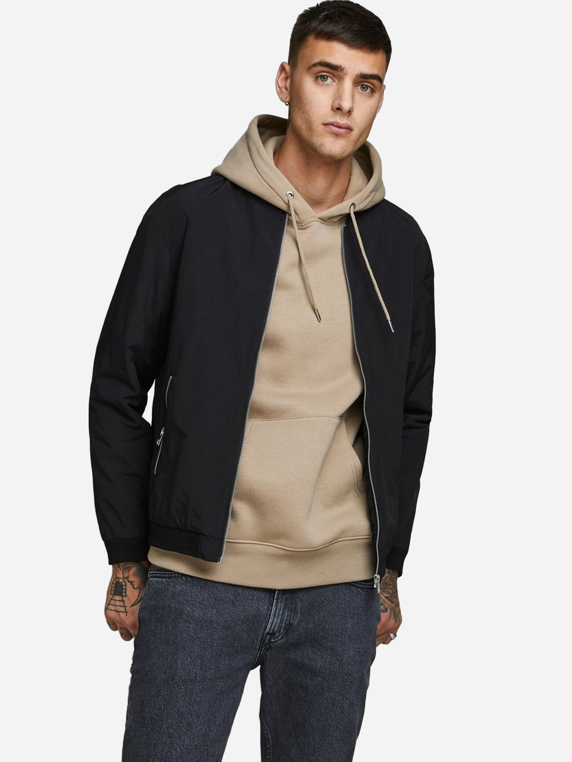 

Бомбер Jack & Jones 12165203-3  Black, Бомбер Jack & Jones 12165203-3 L Black