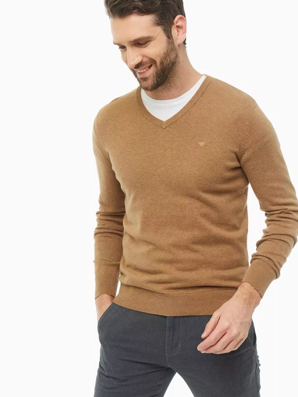 

Пуловер Tom Tailor tm03300108  Светло-коричневый, Пуловер Tom Tailor tm03300108 S Светло-коричневый