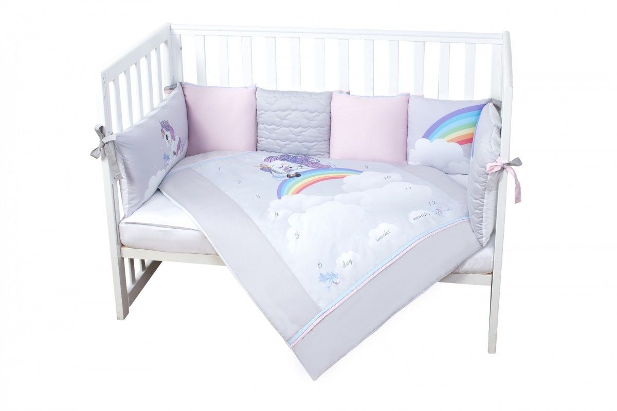 

Постільний комплект Veres "Unicorn love" (6од.) (bc-358693)