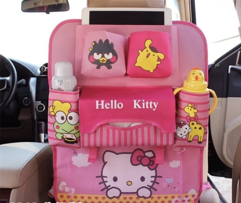 

Органайзер в автомобиль детский Hello Kitty Китти Розовый Home Cleaning