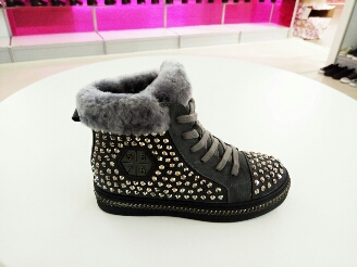 

Женские ботинки зима Prime 123526 Серый р.37