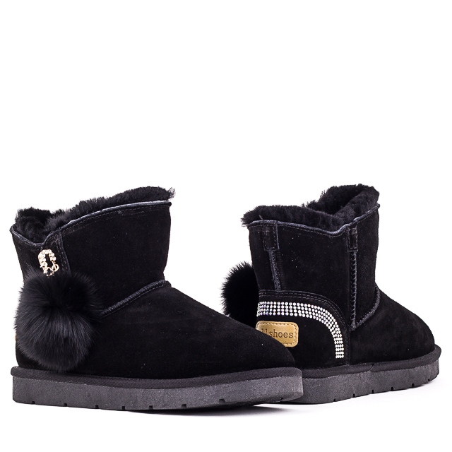 

Женские угги зима Allshoes 148101 Черный р.39 (24 см.)
