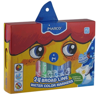 

Фломастеры 24 цветов Marco Super Washable 1632-24