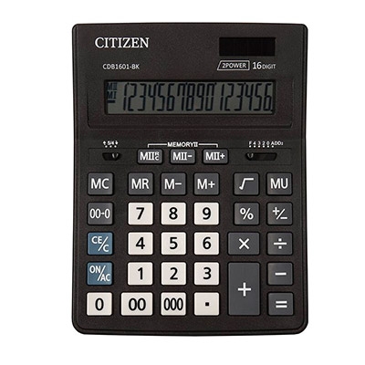 

Калькулятор CITIZEN CDB1601-BK