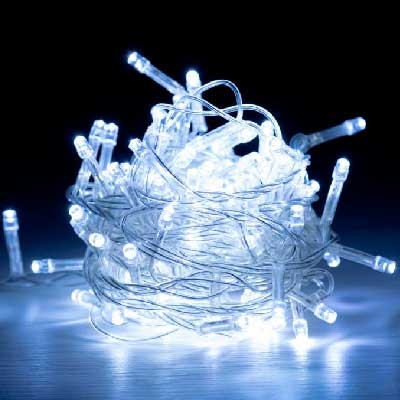 

Гирлянда электрическая белая 200л LED 15м 5-264 6-183 (6366) 4-42-4 Без бренда