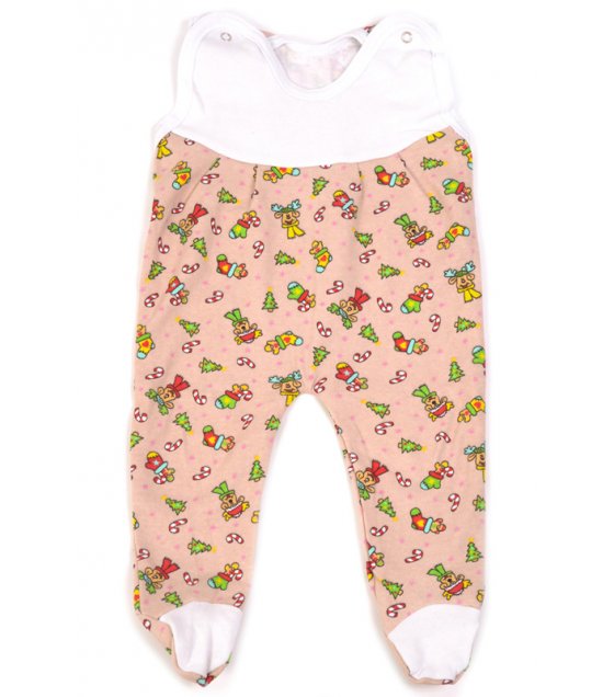 

Ползунки на пуговицах Selena Textile 20 р 62 см персиковый (090.01614)