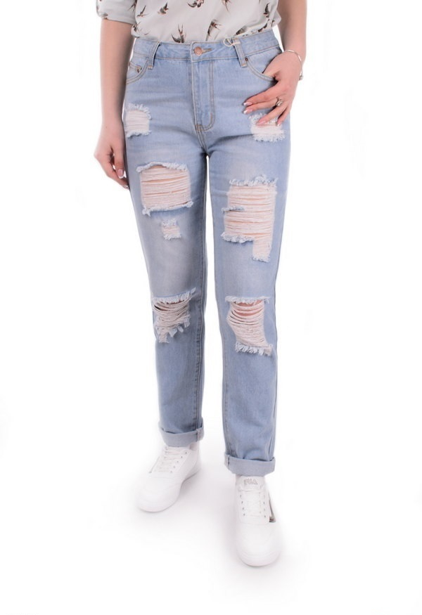 

Женские джинсы рваные PVP jeans 38596  р Голубой, Женские джинсы рваные PVP jeans 38596 26 р Голубой
