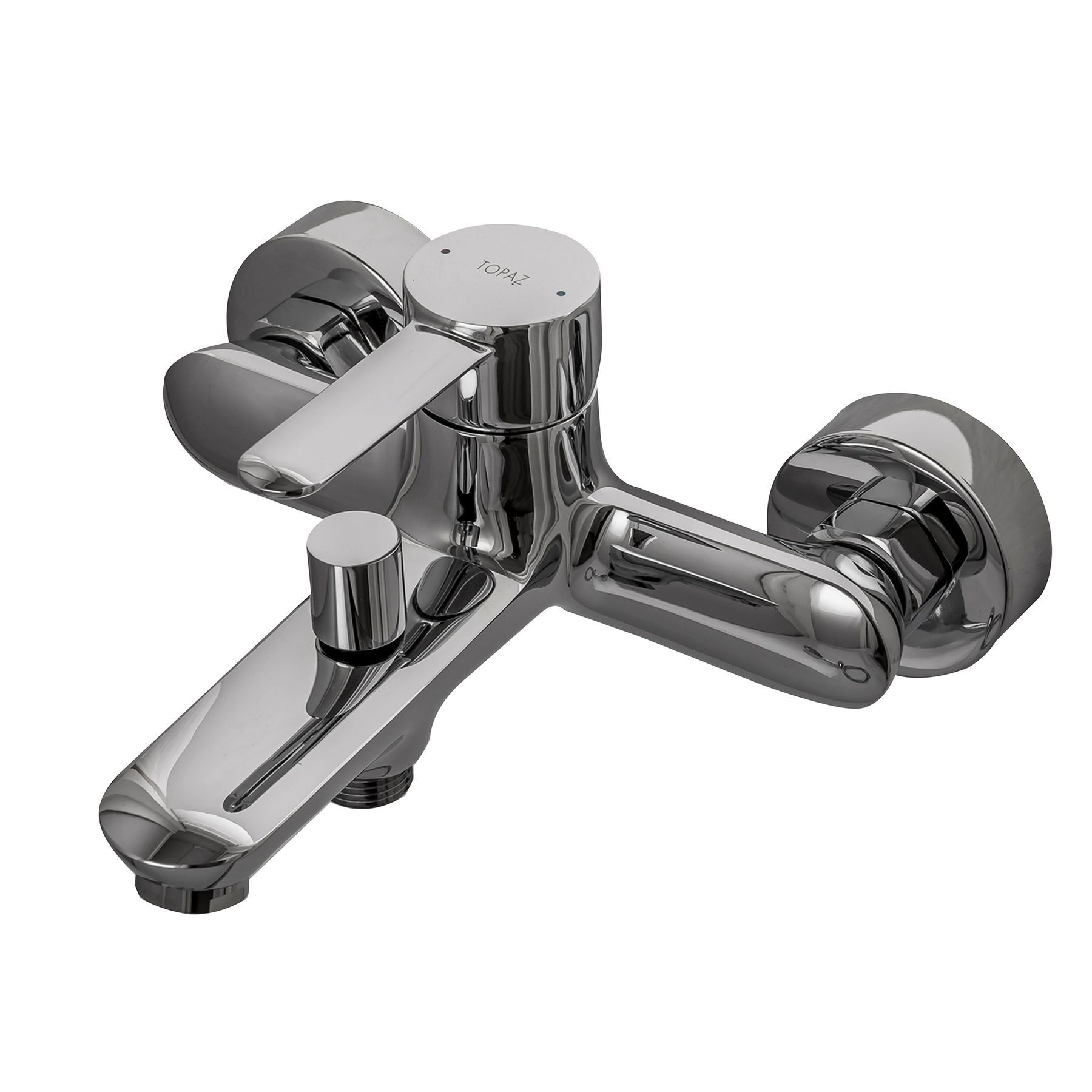 

Cмеситель для ванны одновентильный с коротким изливом TOPAZ TOPAZ CORSICA-TC 16101-H48 хром латунь 000016706