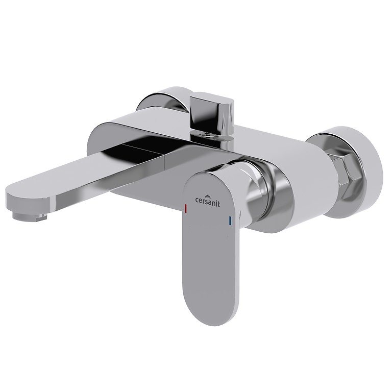 

Cмеситель для ванной однорукояточный с коротким изливом CERSANIT ELIO S951-007 хром латунь 000012470