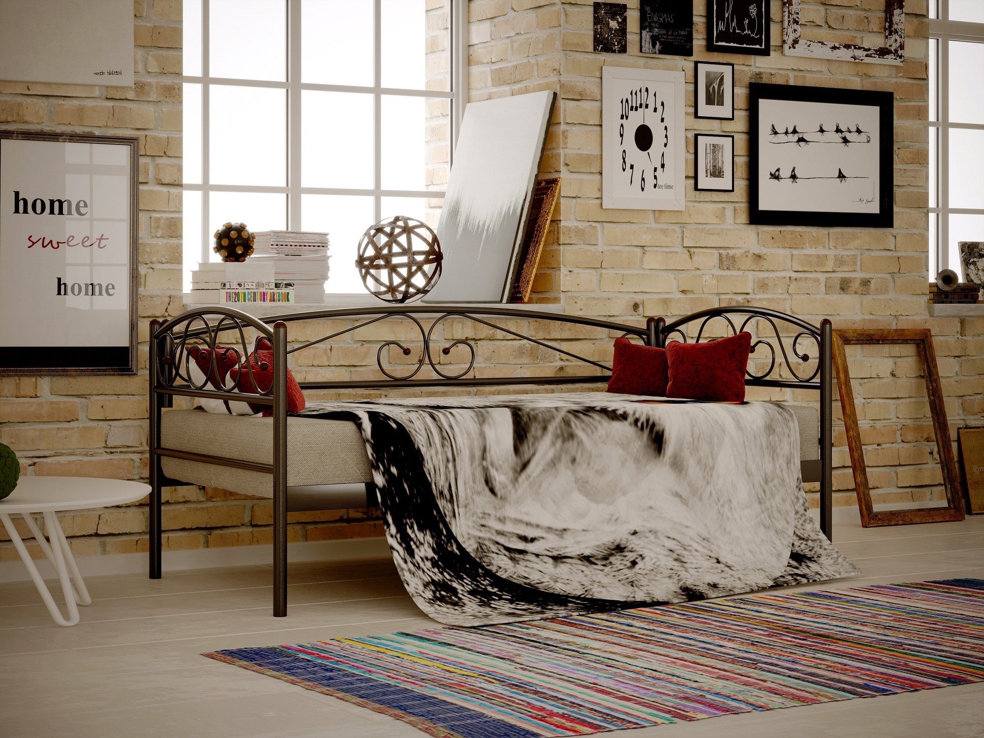 

Односпальная кровать металлическая Метакам Verona Lux 200X140 Коричневый