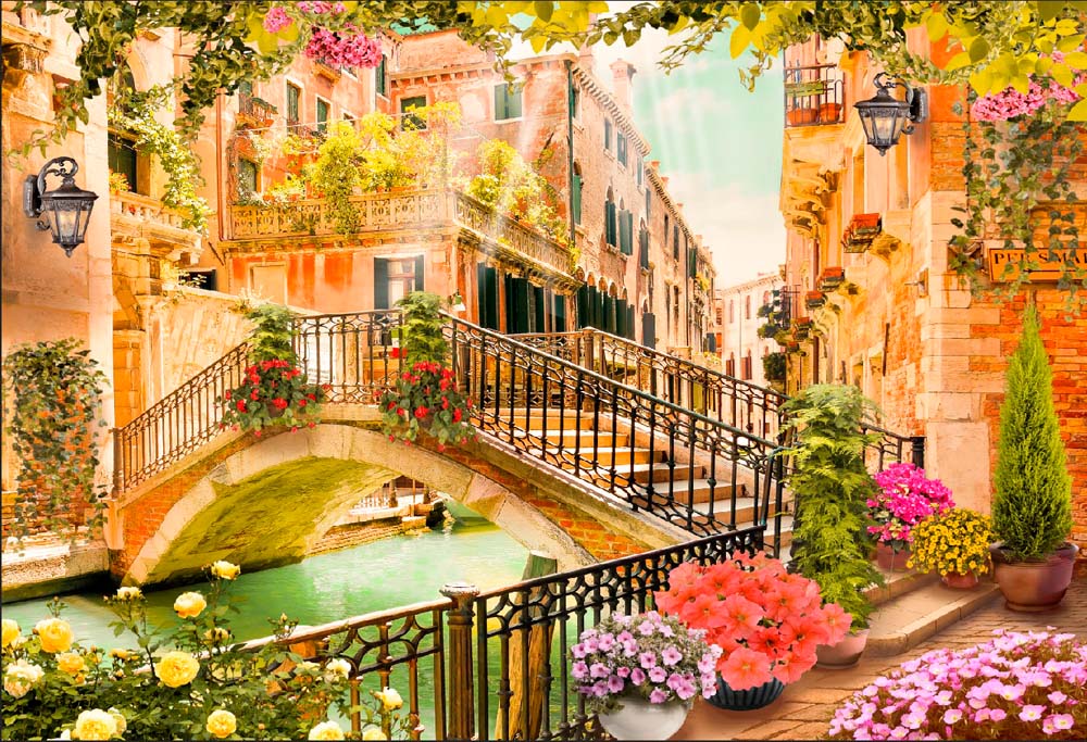 

Фотообои ArtSide Венецианские мостики (3101120202) Аква