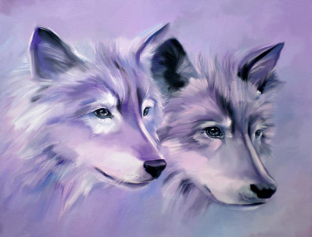 

Фотообои ArtSide Пара волков (261395525) Иней