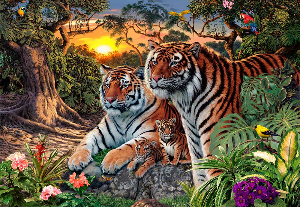 

Фотообои ArtSide Тигры в джунглях (250220218) Венеция