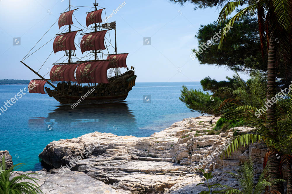 

Фотообои ArtSide Пиратский корабль (1151430104) Изморозь