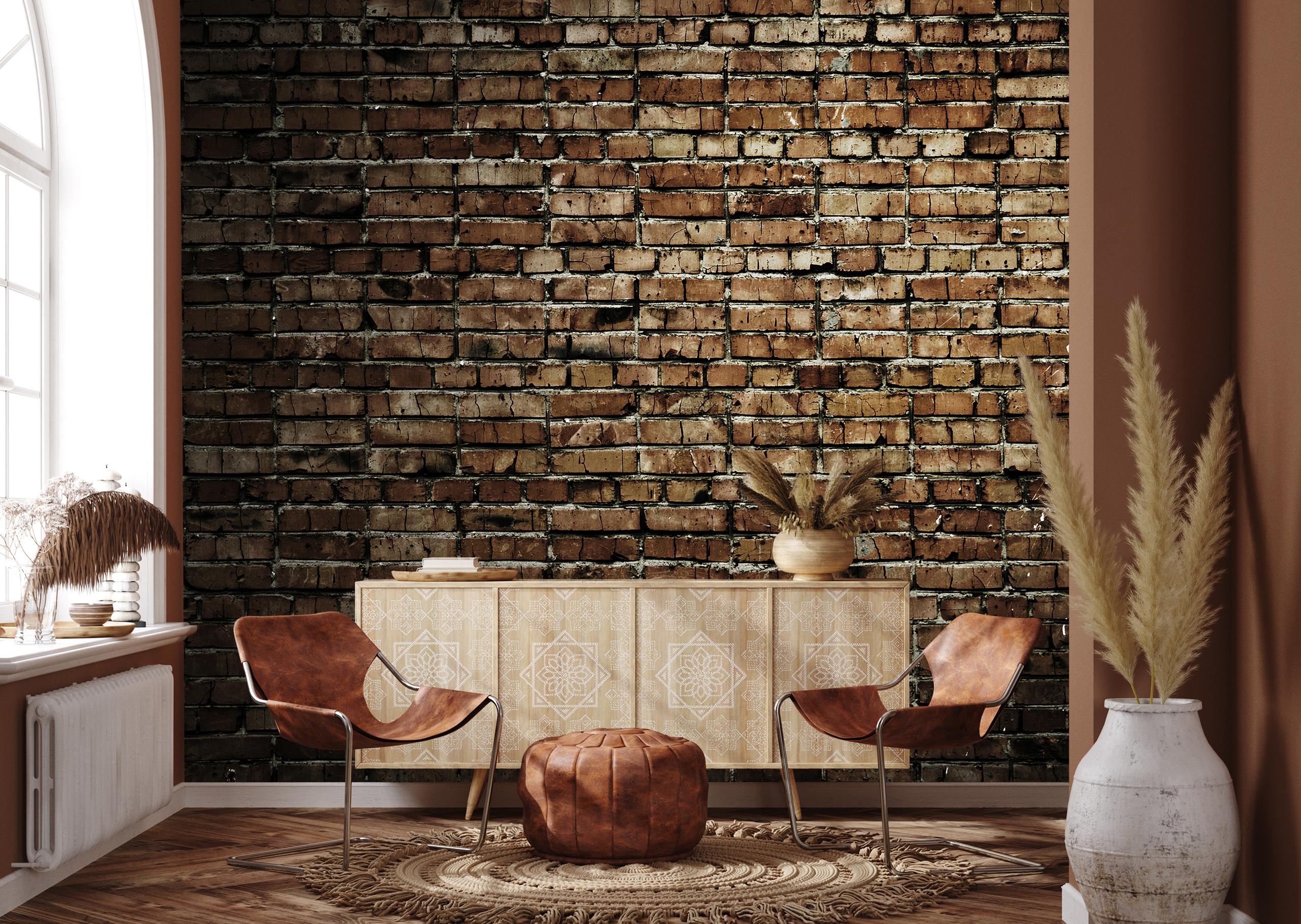 

Фотообои на самоклеющейся основе Walldeco Кирпич 380x250 Лоск