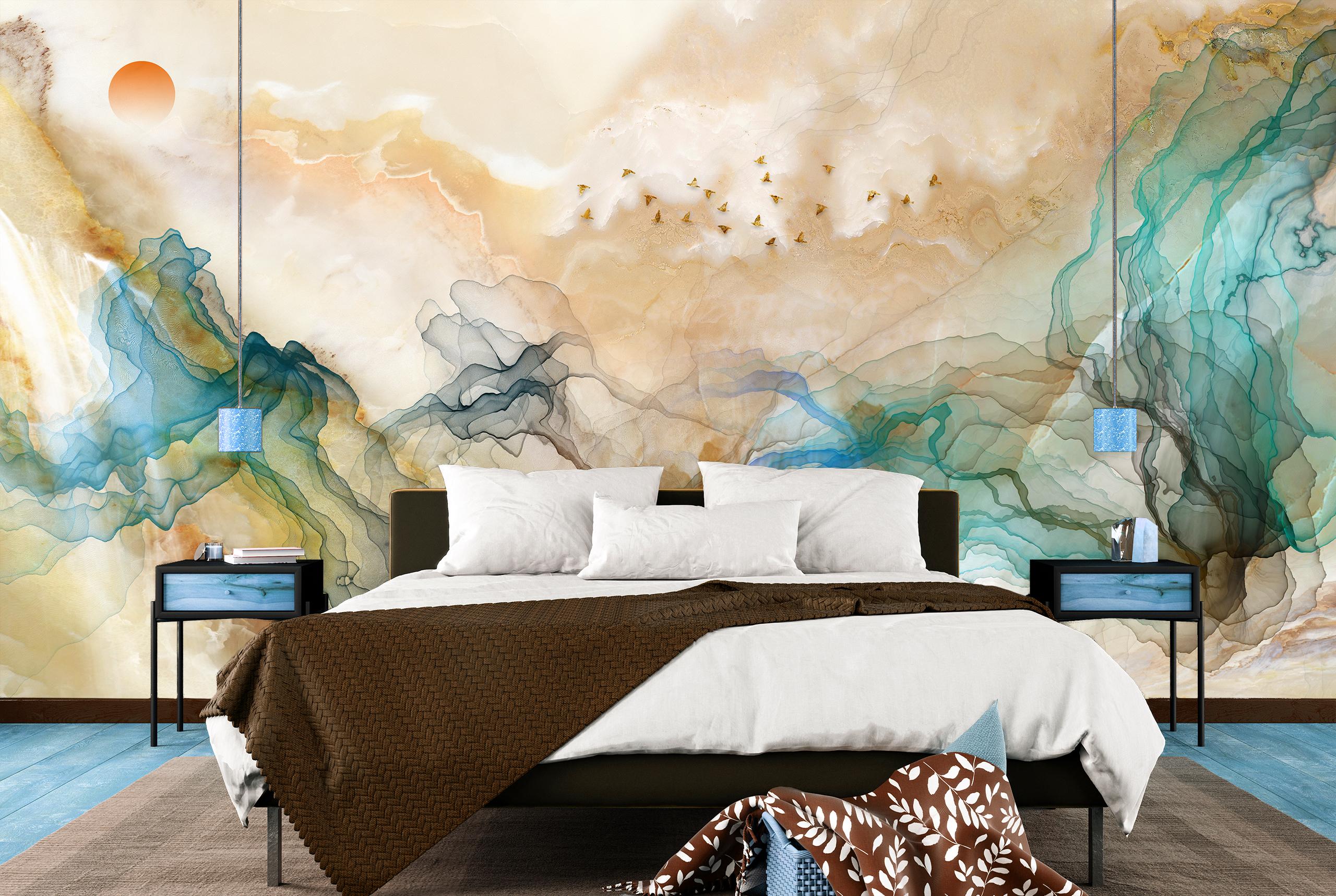 

Виниловые Фотообои Walldeco Красочная абстракция 300x200 Базальт