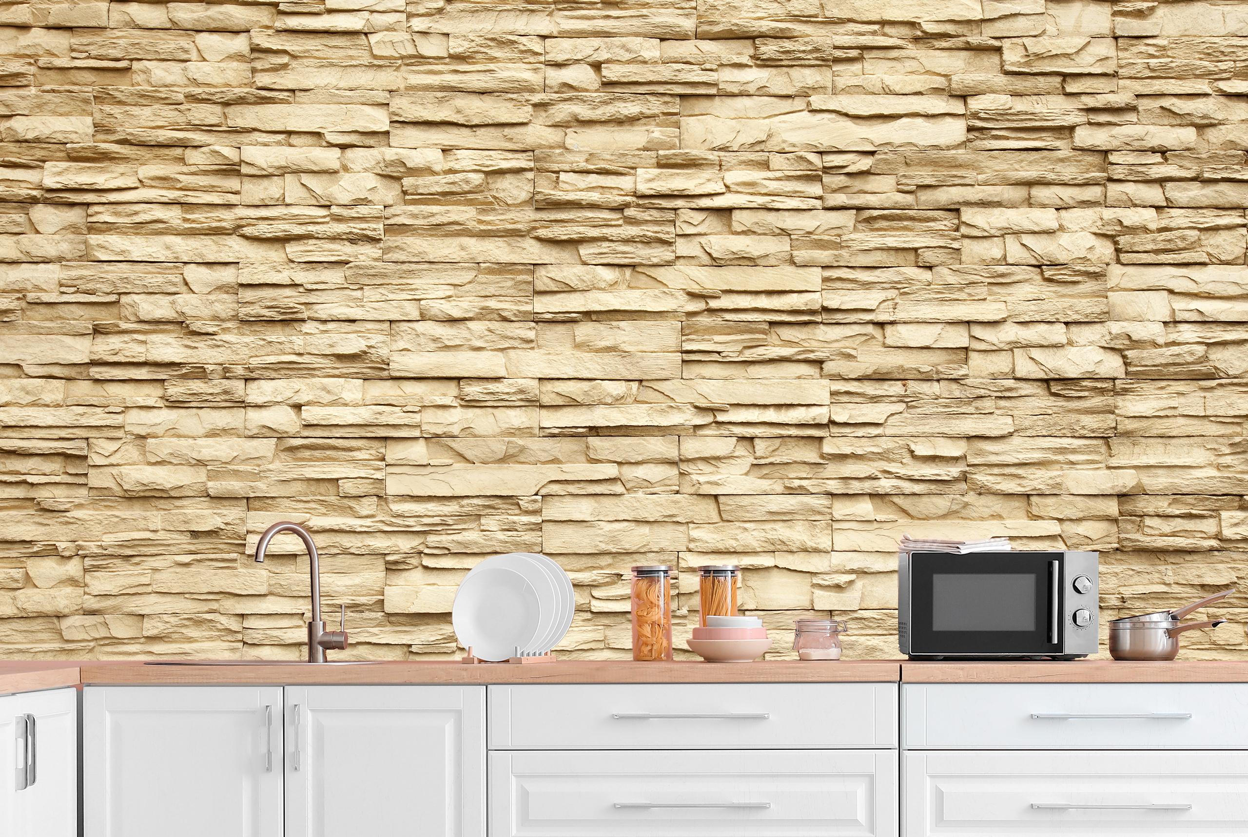 

Фотообои на самоклеющейся основе Walldeco Песочный кирпич 380x250 Лоск