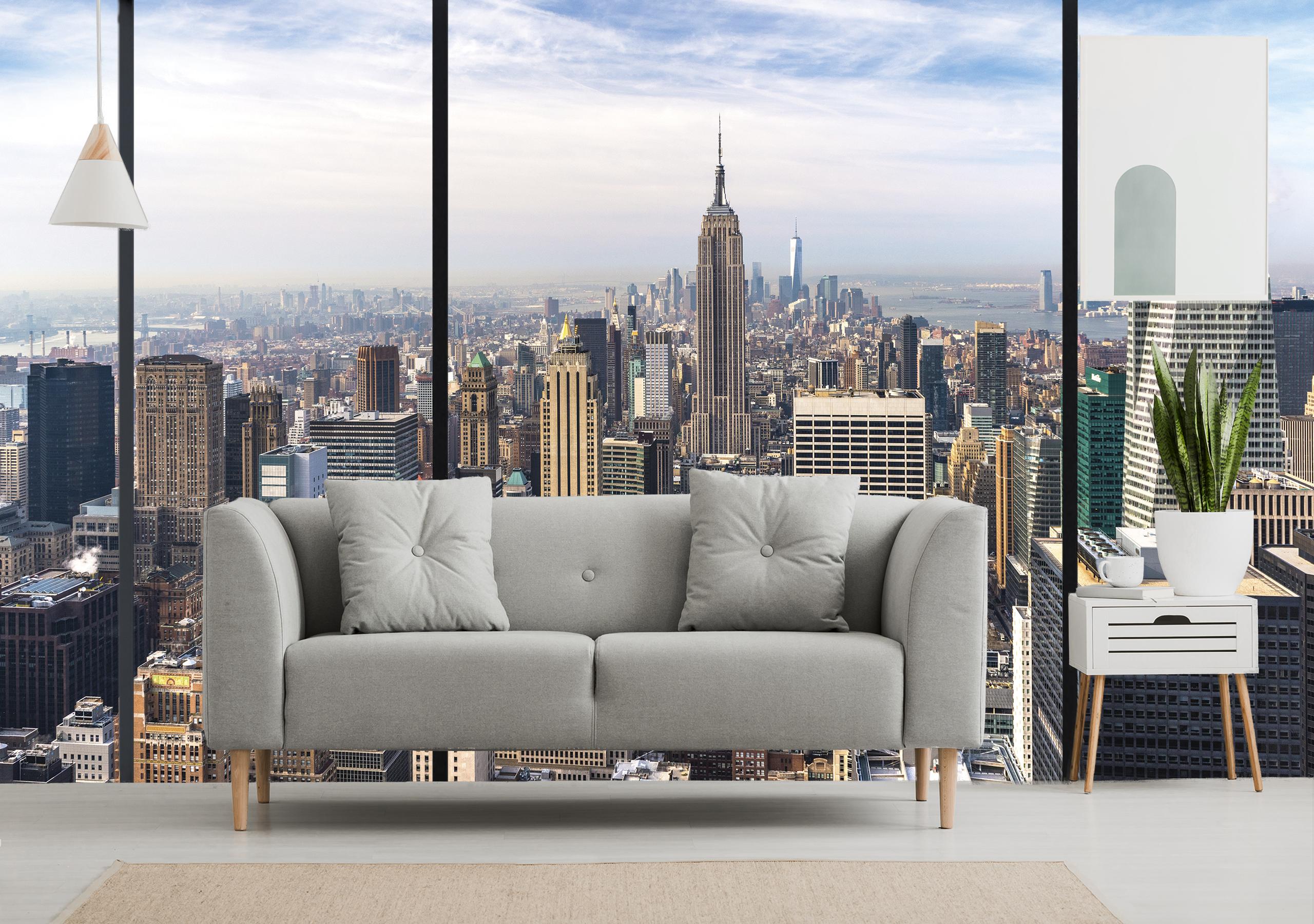 

Флизелиновые Фотообои Walldeco Вид на Нью-Йорк 475x300 Бриз