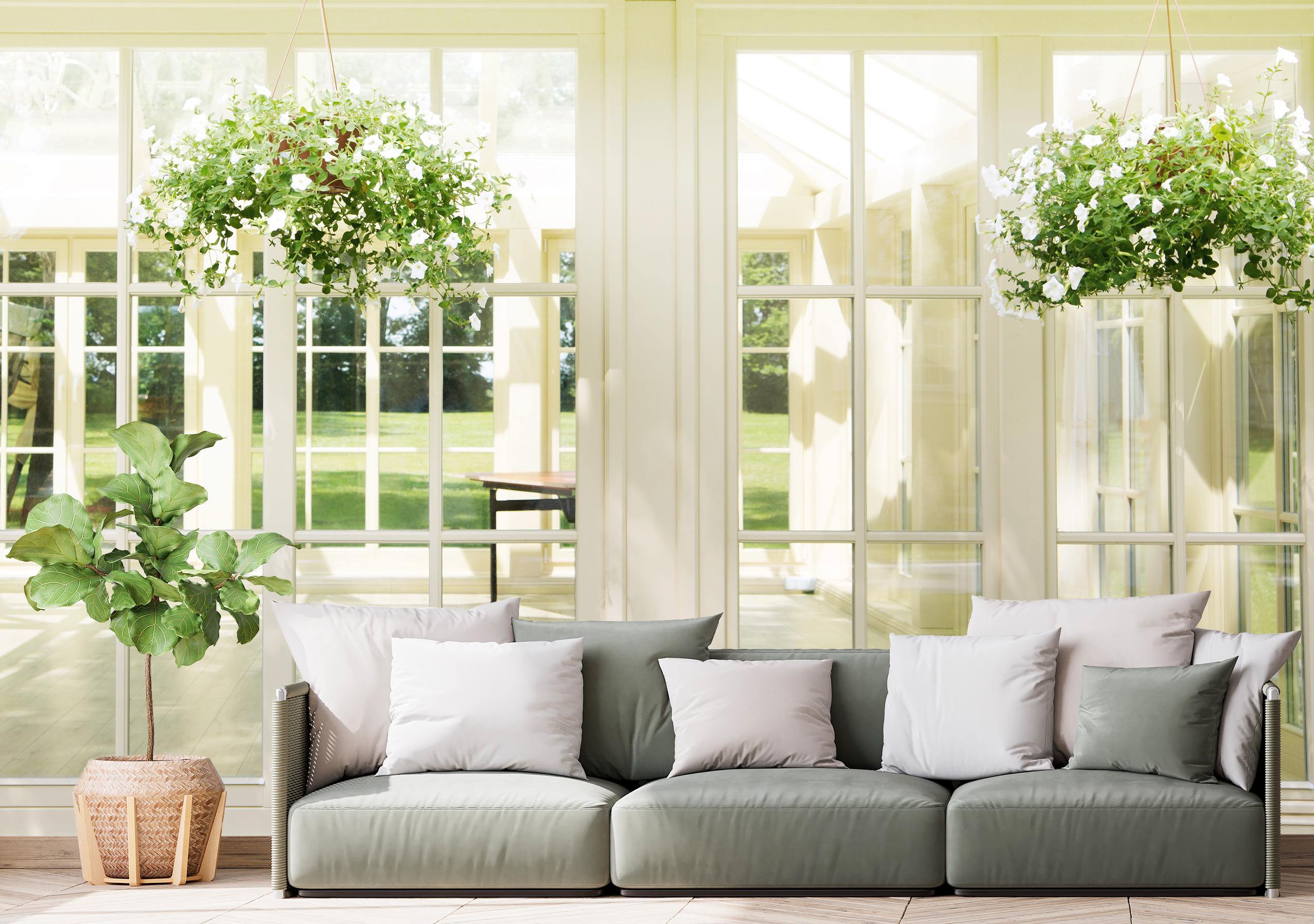 

Бумажные Фотообои Walldeco Терраса и цветы 400x260 Гладь