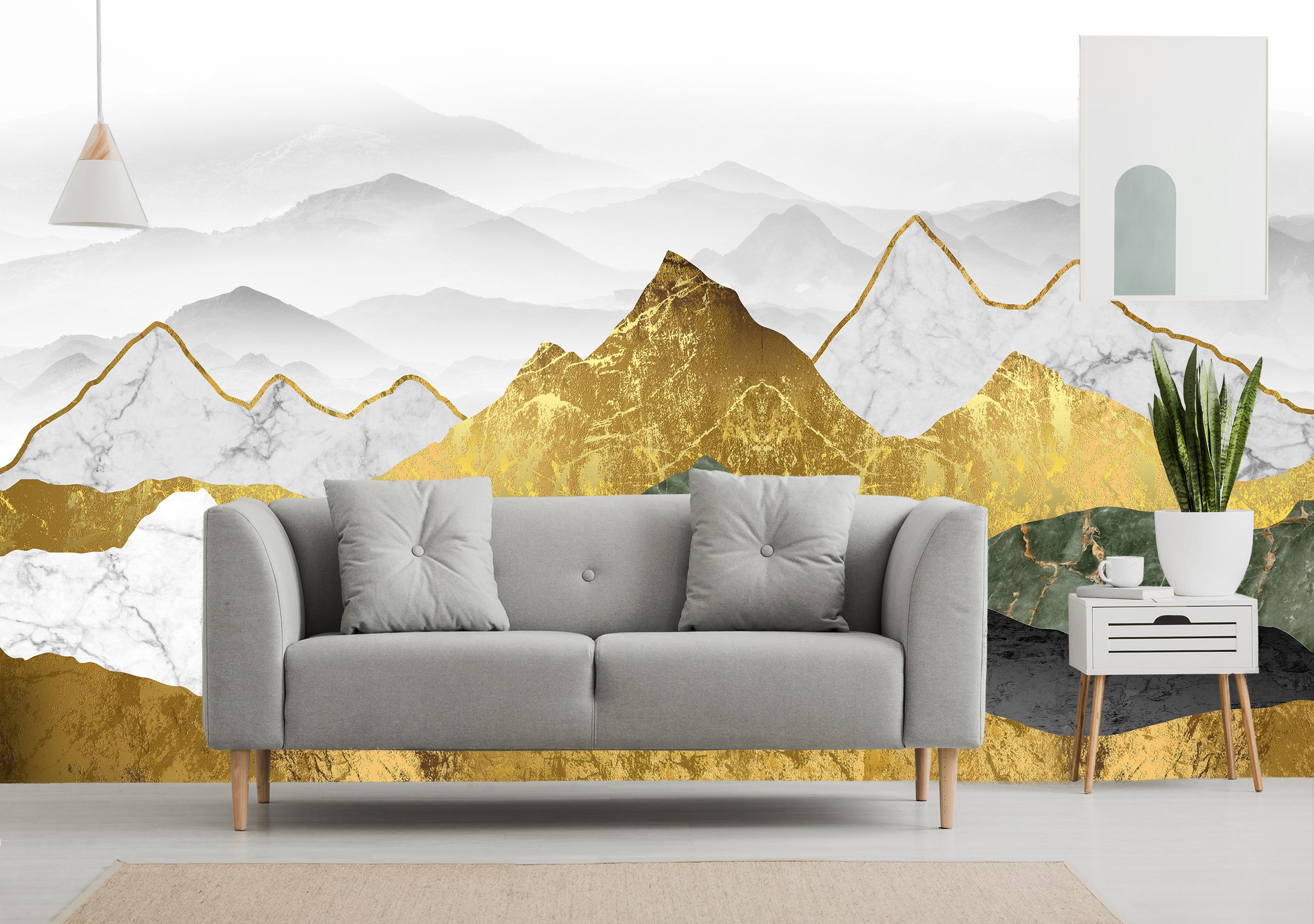 

Виниловые Фотообои Walldeco Золотые горы 400x260 Деко