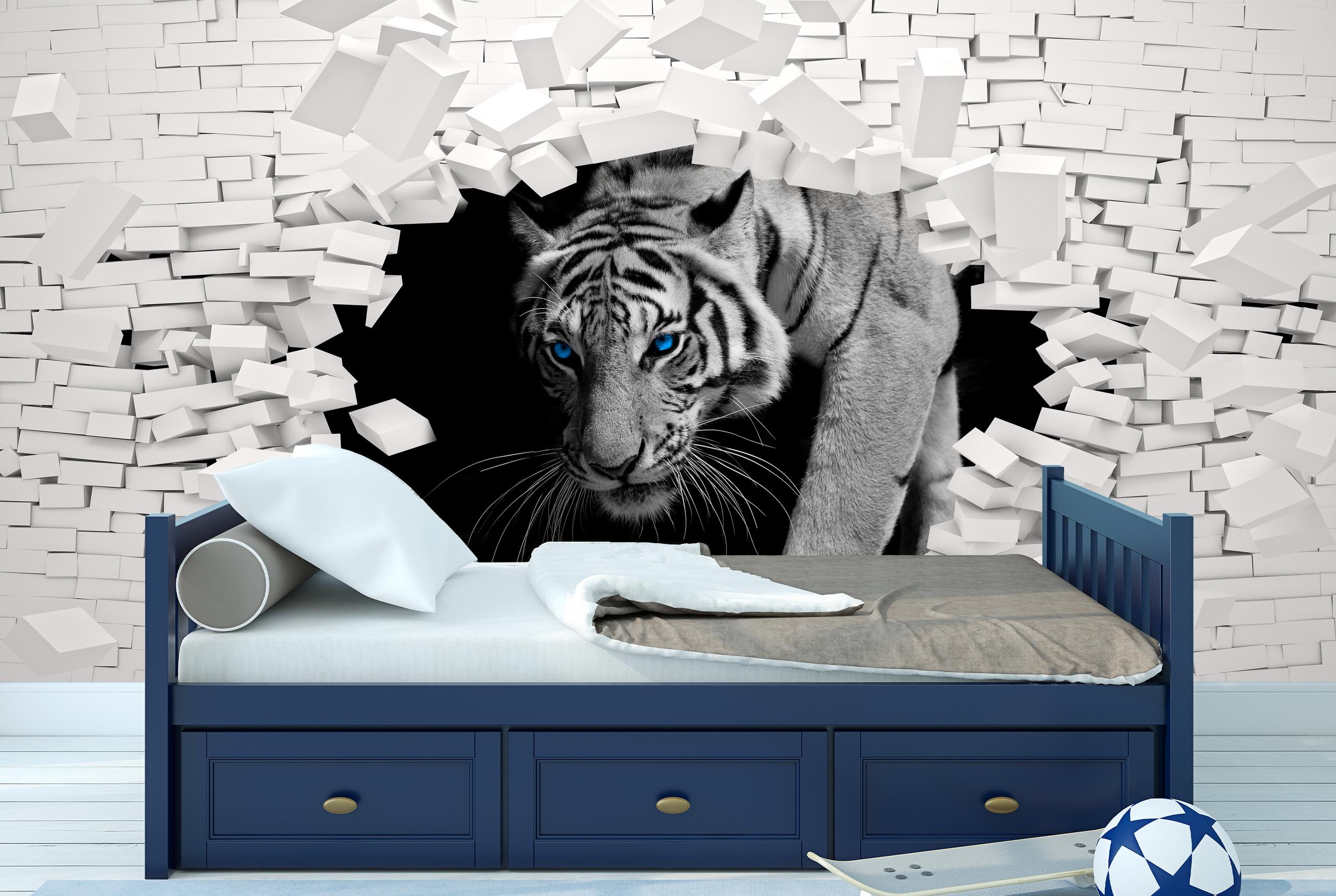 

Бумажные Фотообои Walldeco 3Д Тигр 400x260 Гладь