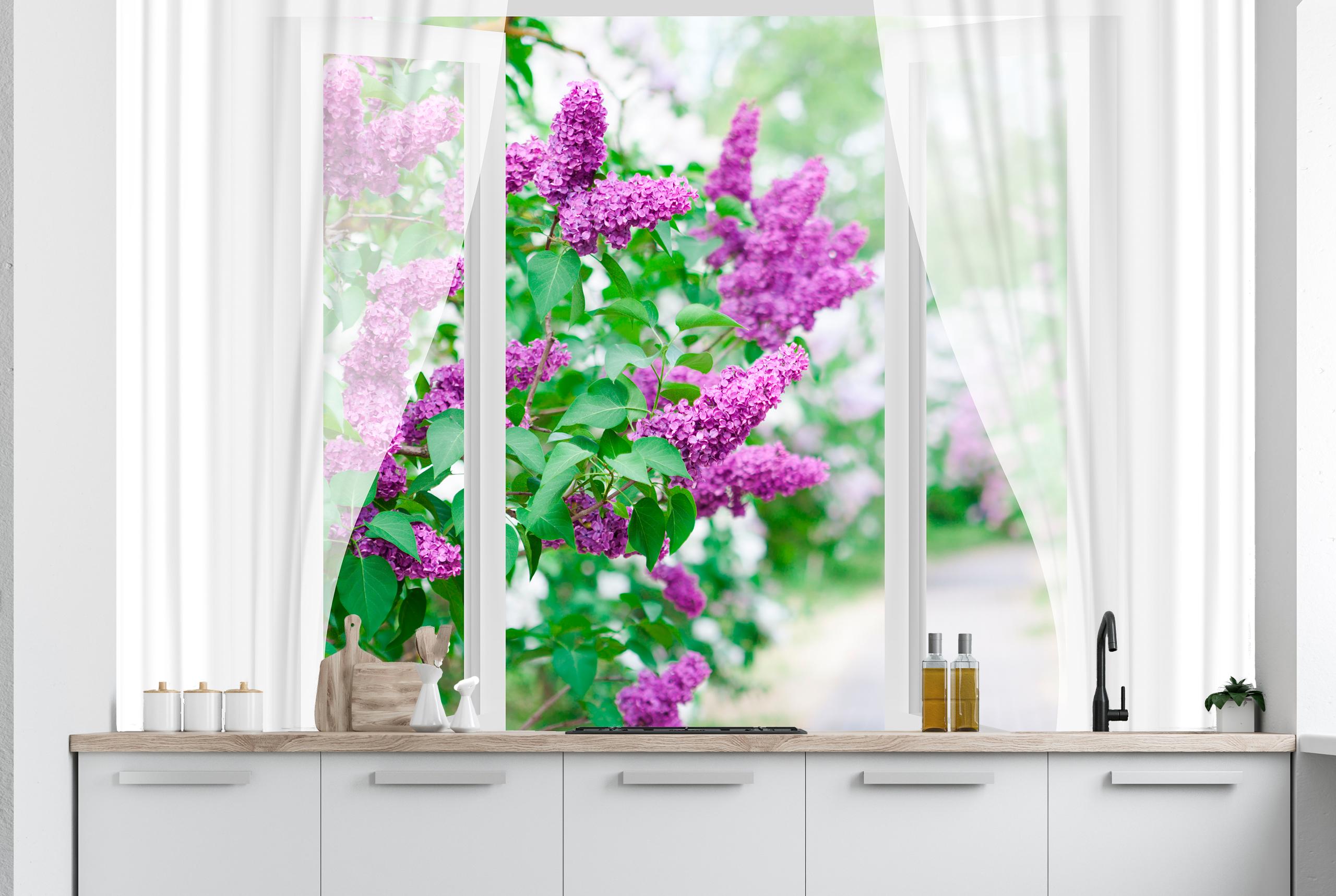 

Бумажные Фотообои Walldeco Сирень за окном 400x260 Гладь