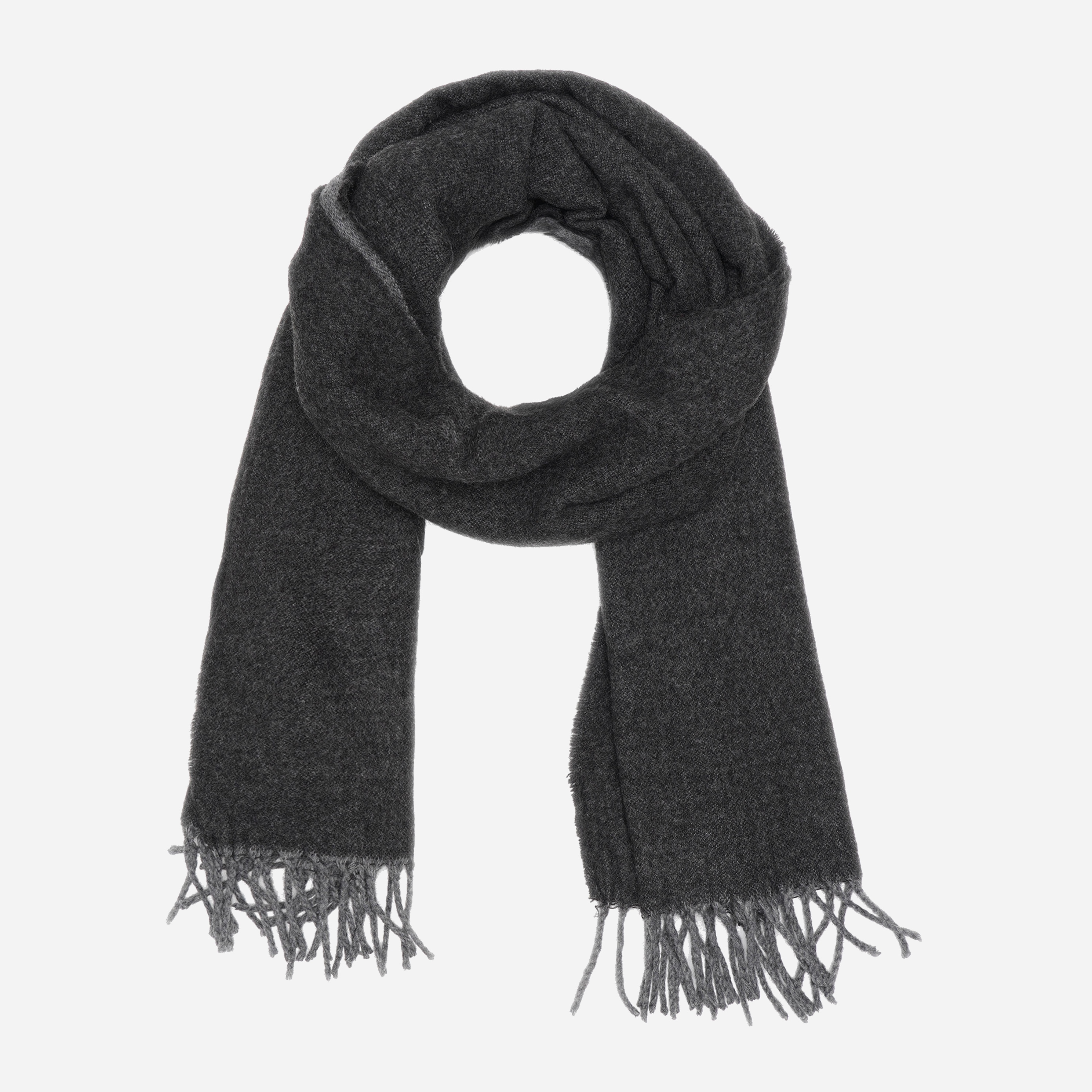 

Шарф H&M 7279545abr 50х180 см Темно-серый