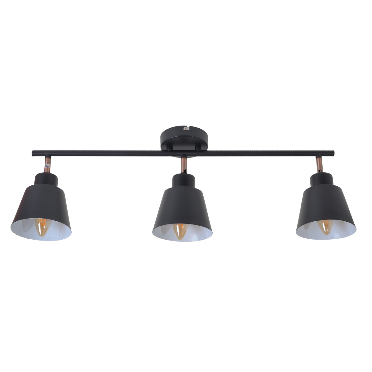 

Светильник настенно-потолочный спот поворотный накладной HTL-208/3 E14 BK/Cooper Brille 26-792
