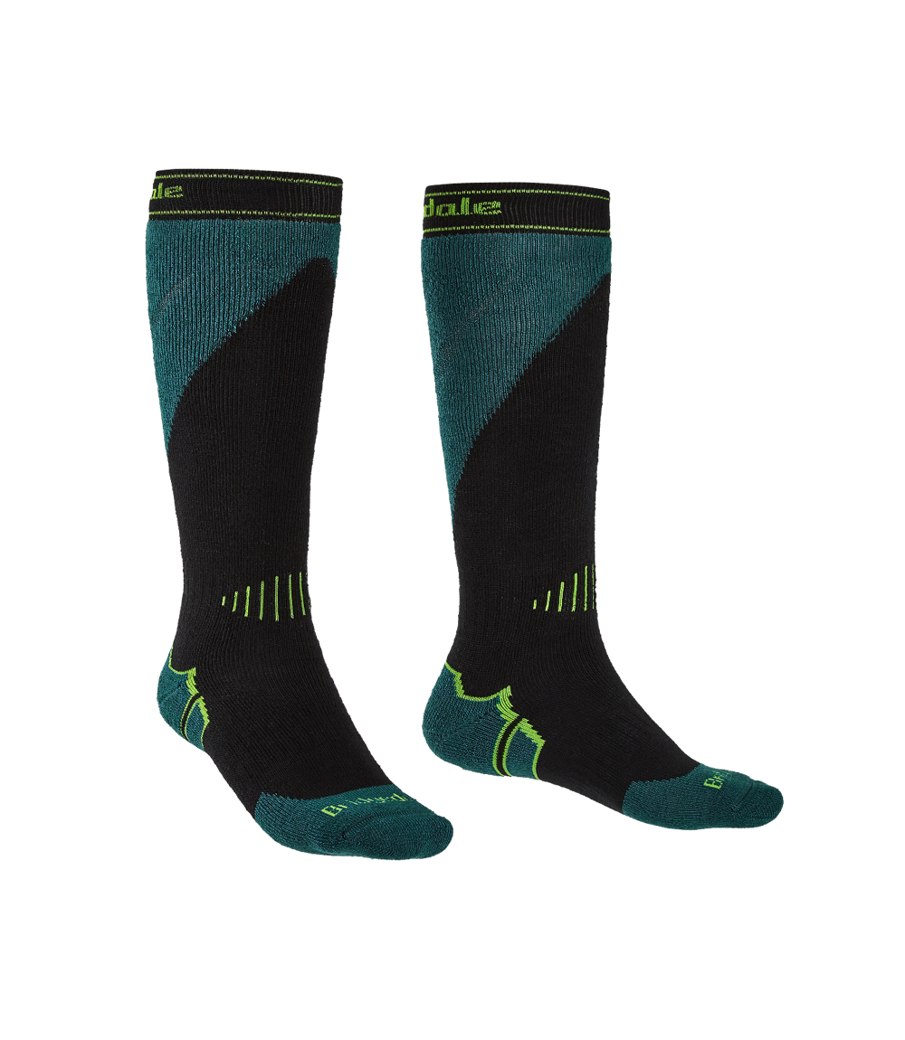 

Носки Bridgedale Ski MidWeight Plus Over Calf (.P.) black/green (710545.843, Носки Bridgedale Ski MidWeight Plus Over Calf (M.P.) black/green (710545.843.M)