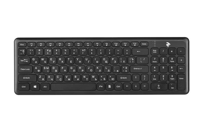 

Клавиатура 2E KS230 Slim Wireless (2E-KS230WB) Black USB