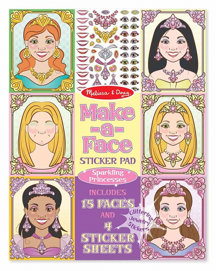 

Набор наклеек Принцессы Make-a-Face Princesses Melissa & Doug