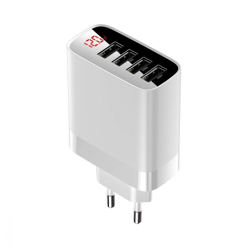 

СЗУ 30W 4USB Baseus Mirror Lake Digital Display Travel Charger