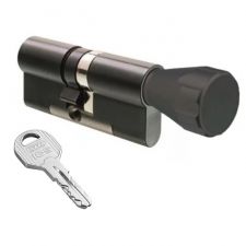 

Цилиндр EVVA ICS (86хK66) 3KEY ключ-тумблер черный