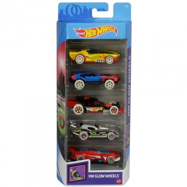 

Подарочный набор Hot Wheels HW Glow Wheels 1:64