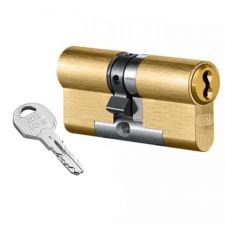 

Цилиндр EVVA ICS DZ (31х36) 3KEY ключ-ключ матовая латунь
