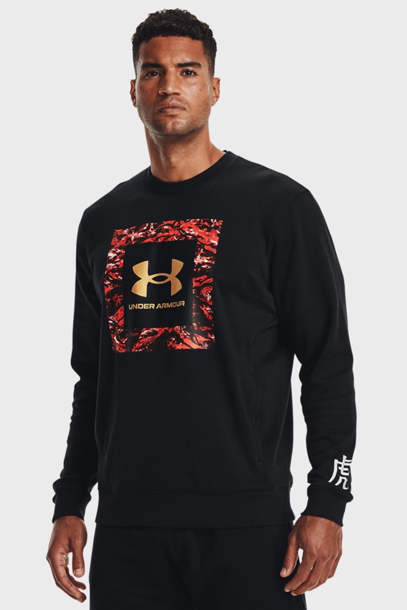 

Мужской черный свитшот UA CNY RIVAL FLC CREW Under Armour MD 1366426-001