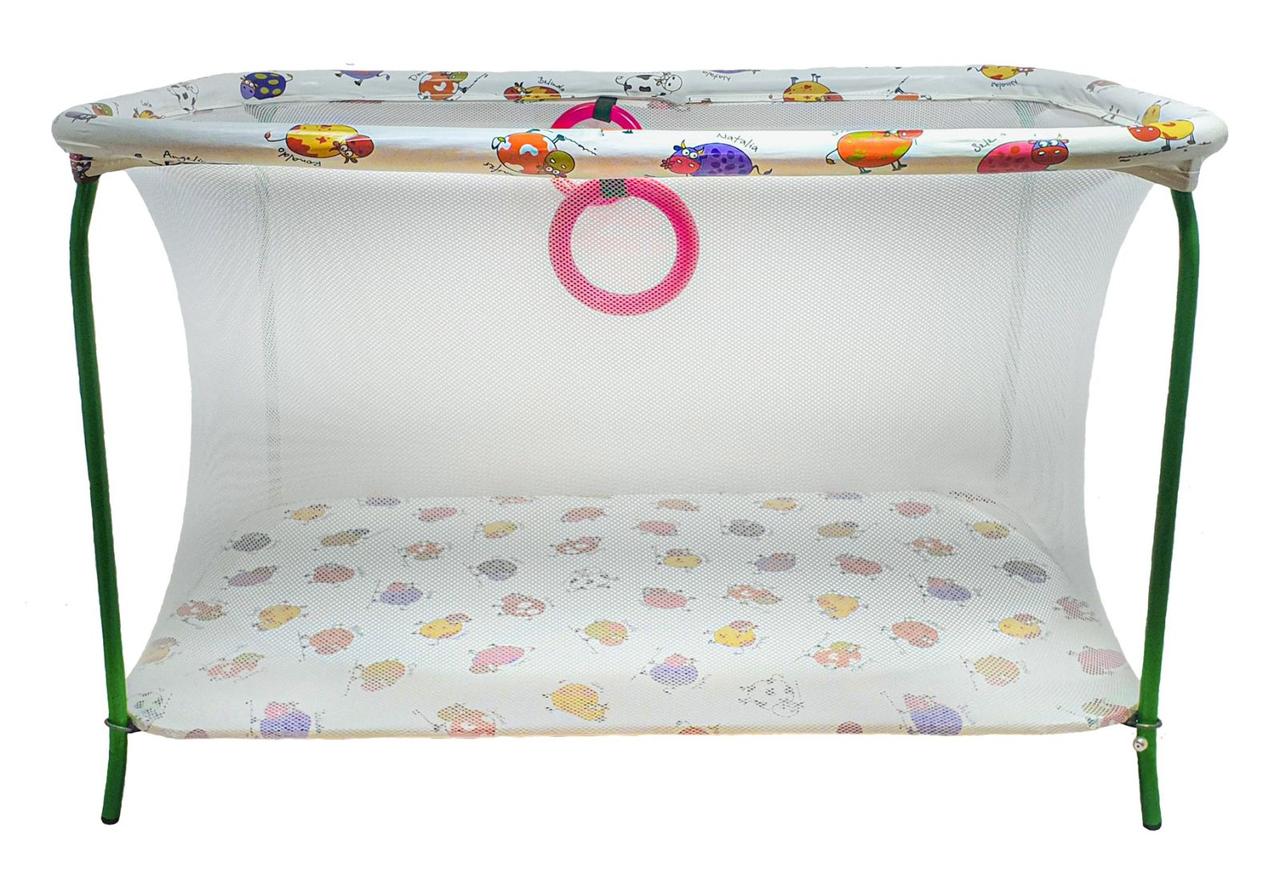 

Манеж игровой с мелкой сеткой Kinderbox Коровки