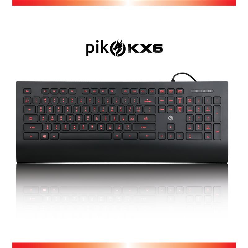 

Клавиатура Piko KX6 Black (1283126489556) USB