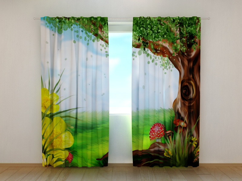 

Фотоштора Wellmiх Детский пейзаж лес