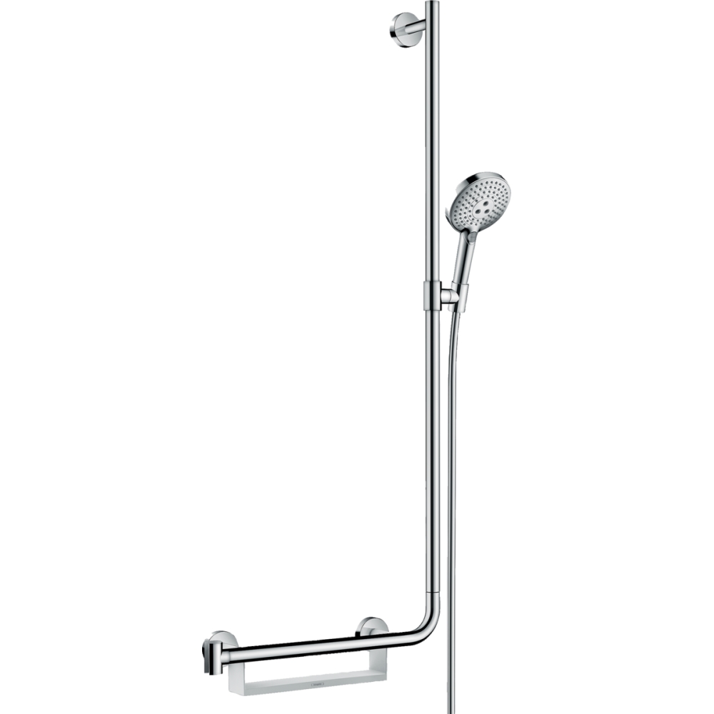 

Душевой гарнитур со штангой HANSGROHE Raindance Select S со шлангом 1600мм ручной лейкой 120мм хром 26326000