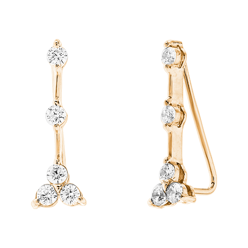 

Серьги-кафы Сережки - кафи Diamant С2634